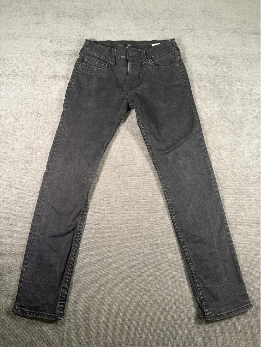 True Religion Geno Relaxed Slim Black Jeans Size 29